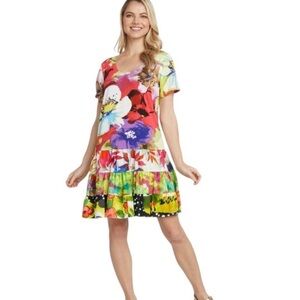 Jams World Hattie Flower Splash dress